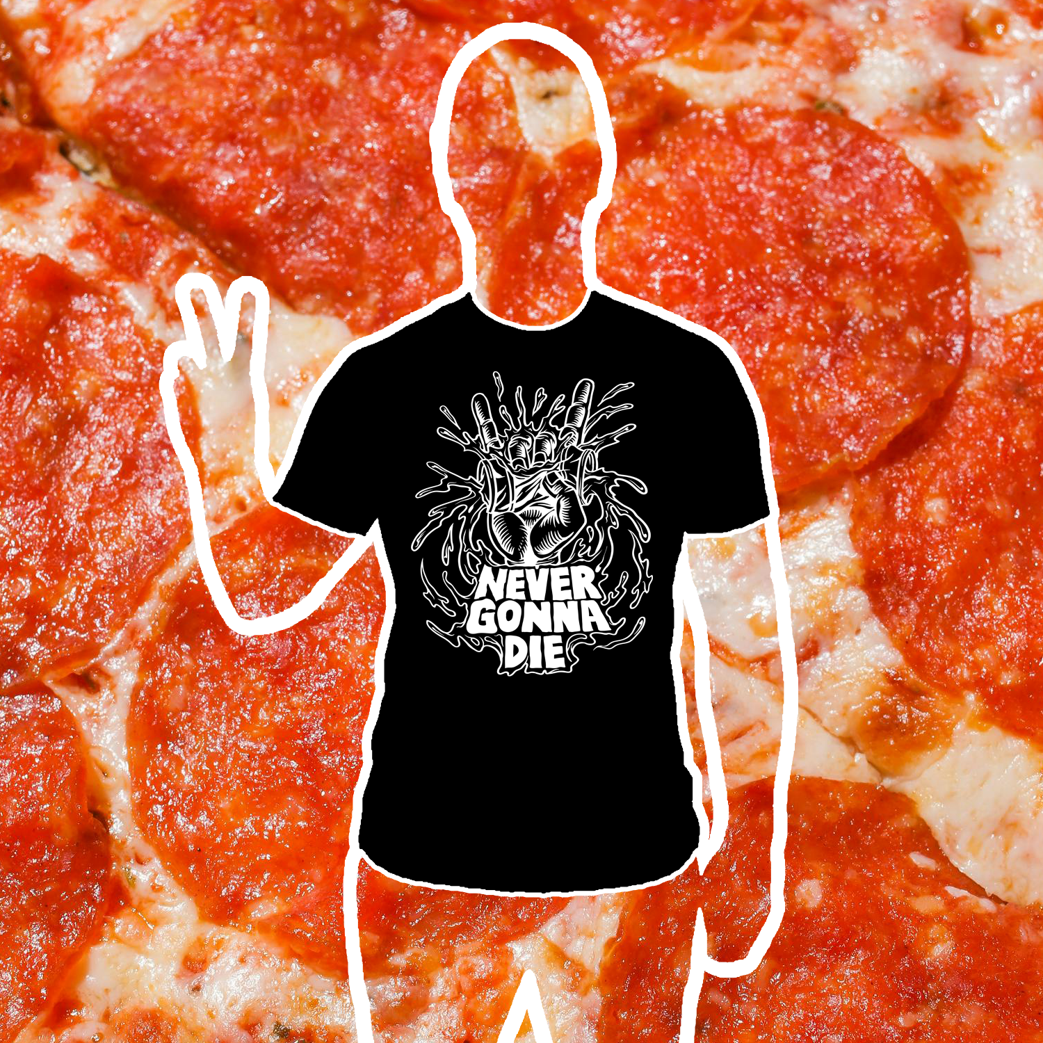 Never Gonna Die T-shirt - Black