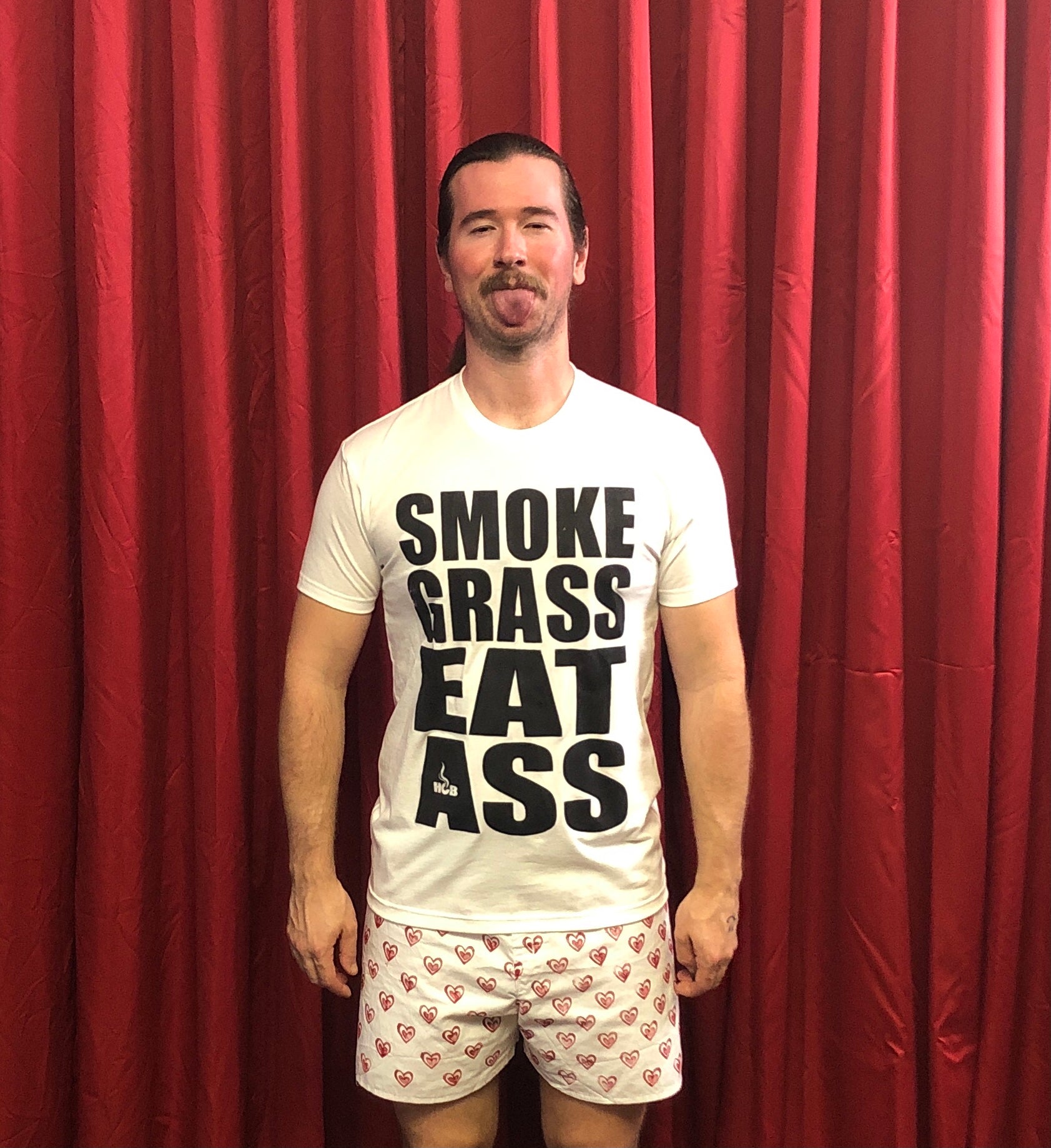 Smoke Grass Eat Ass T-shirt - White