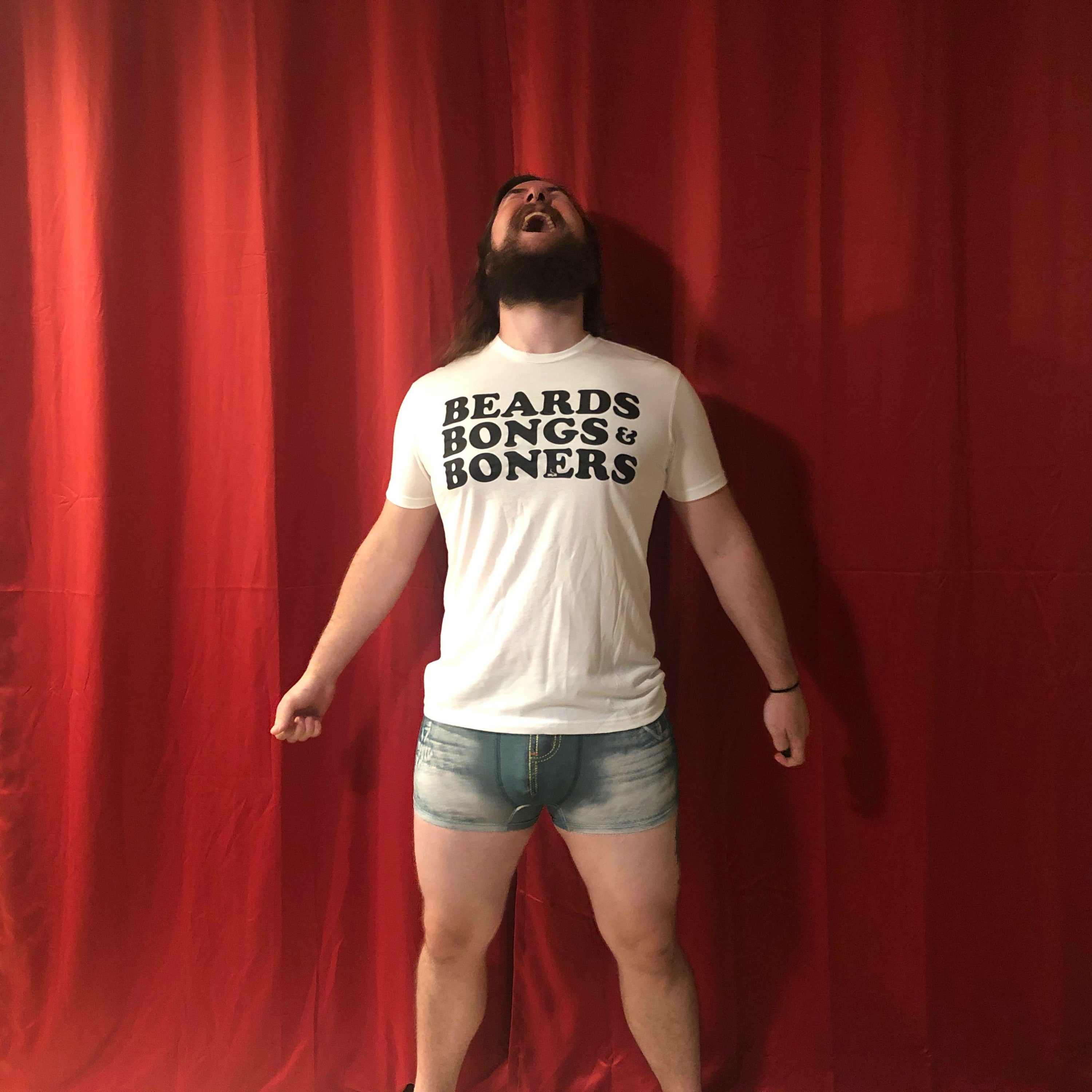 Beards, Bongs and Boners T-shirt - White