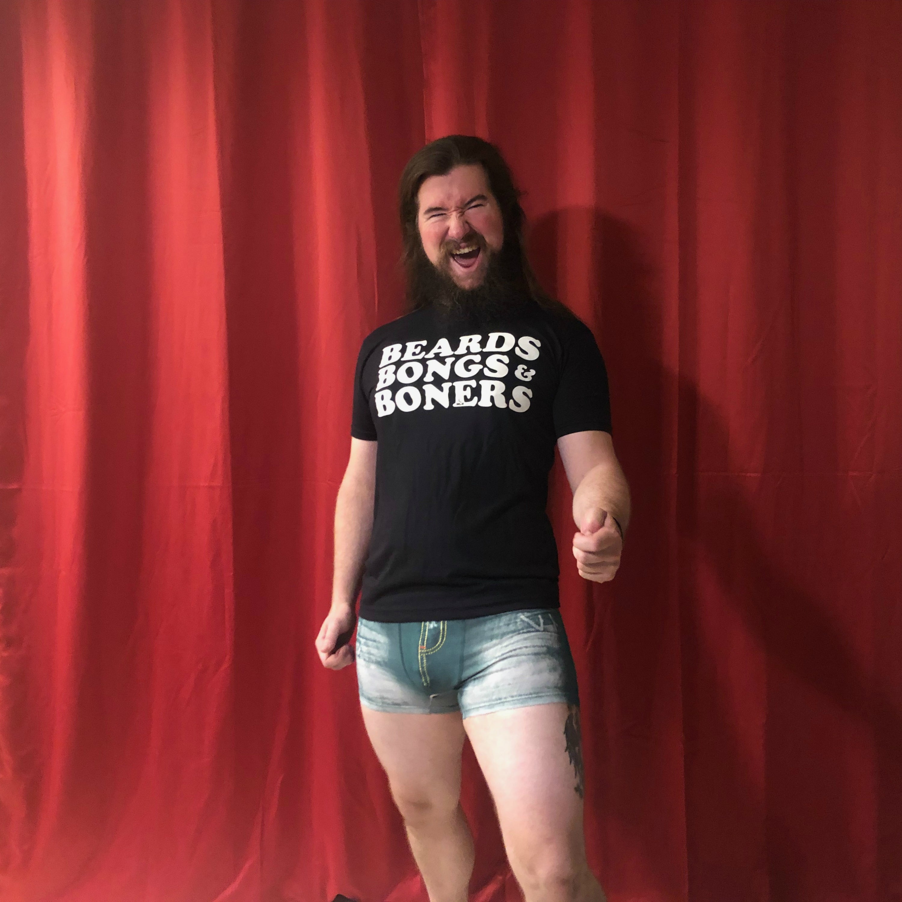 Beards, Bongs and Boners T-shirt - Black